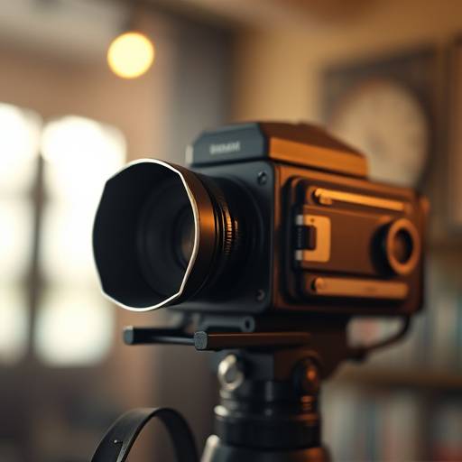 Ikon af et filmkamera, der symboliserer videoproduktion